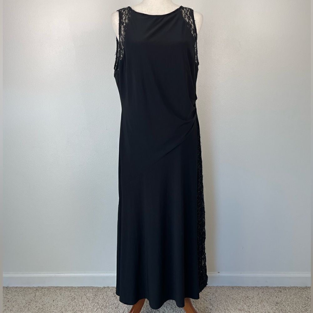 NWT American Living Black Sleeveless Dress Size 16
